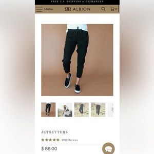 NWT Albion Fit Jetsetter Joggers M Tall